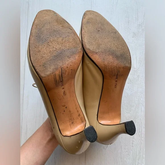 Vintage Salvatore Ferragamo lace-up heels Sz 8.5 - Picture 14 of 15